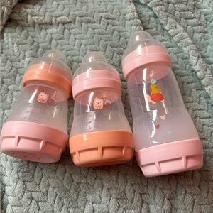 Pink Mam Baby Bottles Set